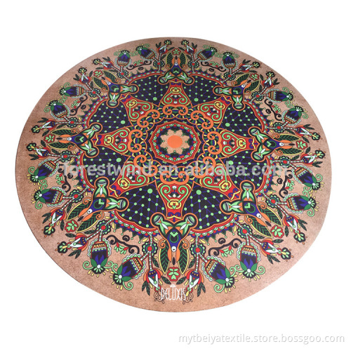 Promotional/Wholesale Customized Anti Slip Round Exercise Yoga Mat